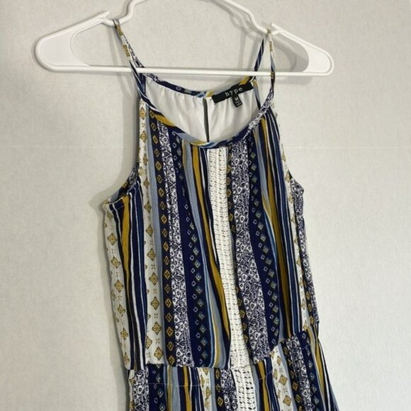 Hype Maxi Dress, Spaghetti Strap Halter, Elastic Waist, Side Slits, Medium - Picture 3 of 10